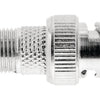 Valueline vlsp41965m antenne adapter bnc male - f-connector female zilver