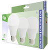 Hq le27a603p02 led lamp 3 stuks e27 a60 9 w 806 lm 2700 k