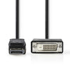 NEDIS CCGP37200BK20 Displayport DVI Cable DisplayPort Male DVI-D 24+1 pin Macho 2.0 m Negro