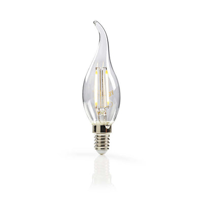 NEDIS LEDBFE14CANFT1 LAMPAGNO DI GLOW LED RETRO E14 Candela con punto curvo 2,5 W 250 LM