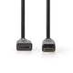 NEDIS CVGP34590BK02 Cable HDMI de alta velocidad con Ethernet HDMI-Mini-Connector HDMI Hembra 0.2 M Negro