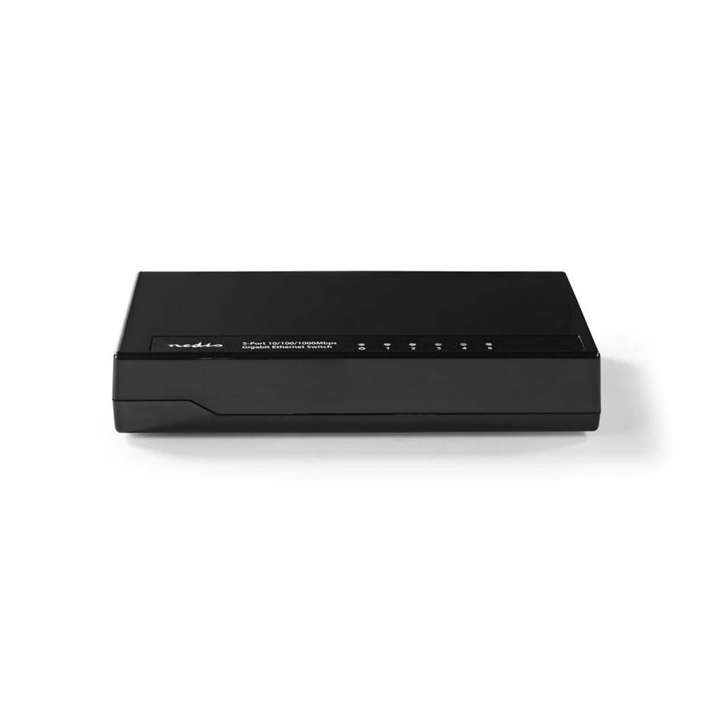 NEDIS NSWHH5P100BK Networkswitch 5 Puertos 1 GBPS LED INDICADORES