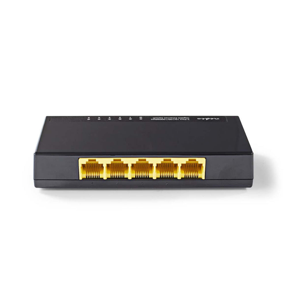 NEDIS NSWHH5P100BK Networkswitch 5 Puertos 1 GBPS LED INDICADORES