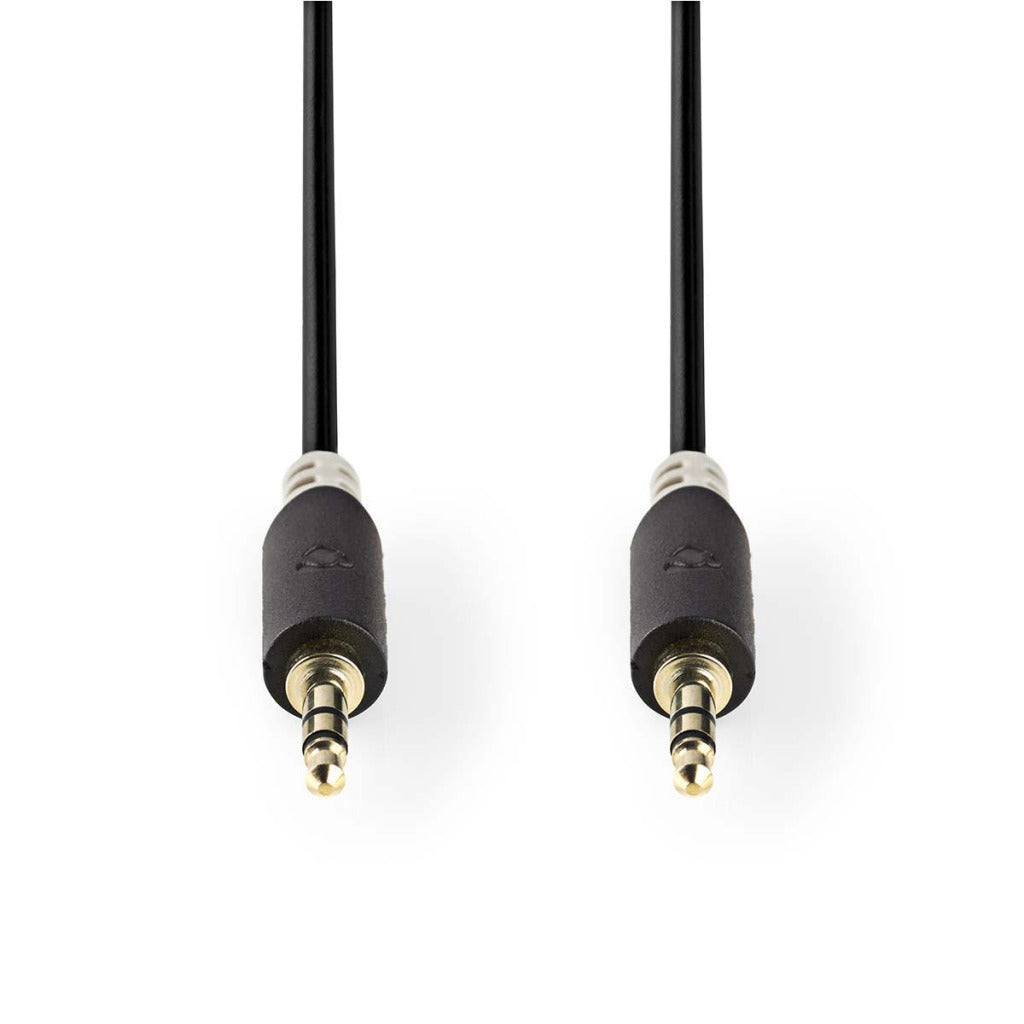NEDIS CABP222000AT20 Cable de audio estéreo 3.5 mm Macho 3.5 mm masculino 2.0 m antracita