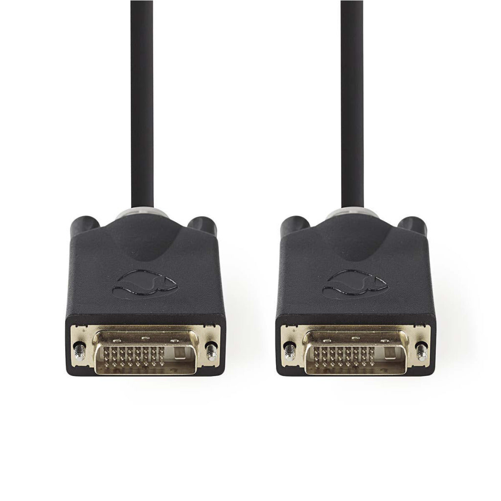 Nedis CCBP32000AT20 DVI Cavo DVI-D 24+1 pin Male DVI-D 24+1-pin maschio 2,0 M Antracite