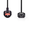 Nedis CEGP11100BK20 Food Chance Stock Tegar G (VK) IEC-320-C13 2,0 M nero