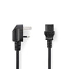 Nedis CEGP11100BK20 Food Chance Stock Tegar G (VK) IEC-320-C13 2,0 M nero