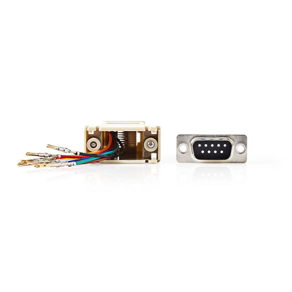 NEDIS CCGP52820IV D-Sub-Adapter D-Sub 9 pines RJ45 (8p8c) Marfil femenino