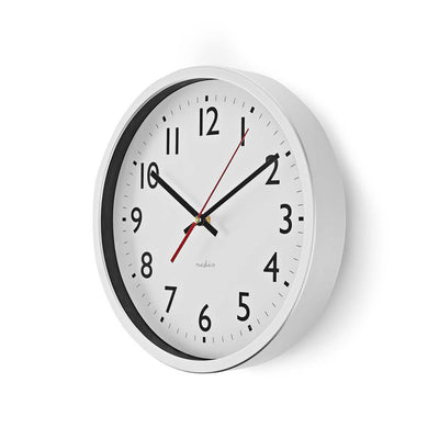 Nedis clwa110wt orologio da parete 30 cm bianco