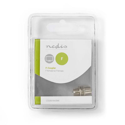 NEDIS CSGB41940ME Adattatore antenna satelliti F femmina f femmina metallo