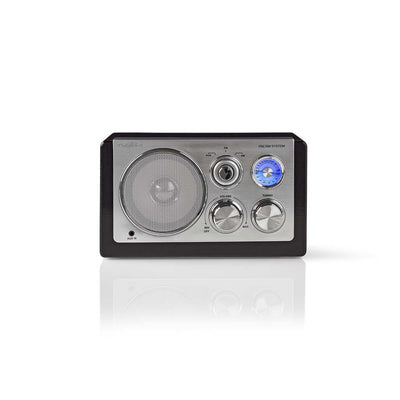 Nedis RDFM5100bk FM-Radio 9 W Tuning analogico Design retrò nero