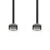 Nedis CCGT60000BK10 Cavo USB 2.0 Un maschio un maschio 1,0 m nero