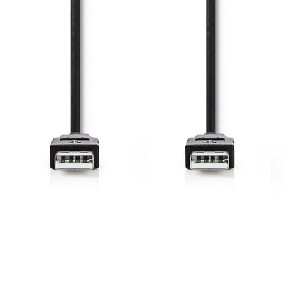 Nedis CCGT60000BK10 Cavo USB 2.0 Un maschio un maschio 1,0 m nero