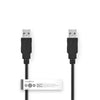 Nedis CCGT60000BK10 Cavo USB 2.0 Un maschio un maschio 1,0 m nero