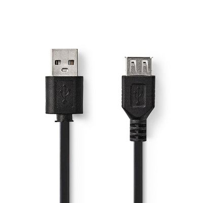 Nedis CCGT60010BK10 Cavo USB 2.0 A maschio USB A femmina 1,0 m nero