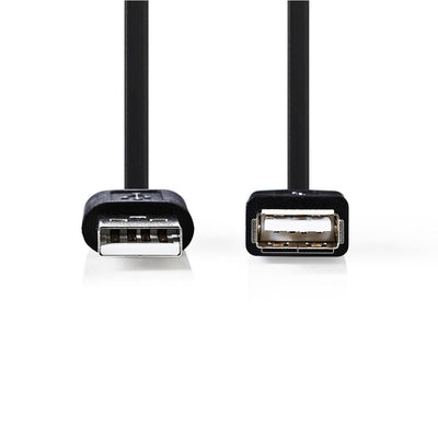Nedis CCGT60010BK10 Cavo USB 2.0 A maschio USB A femmina 1,0 m nero