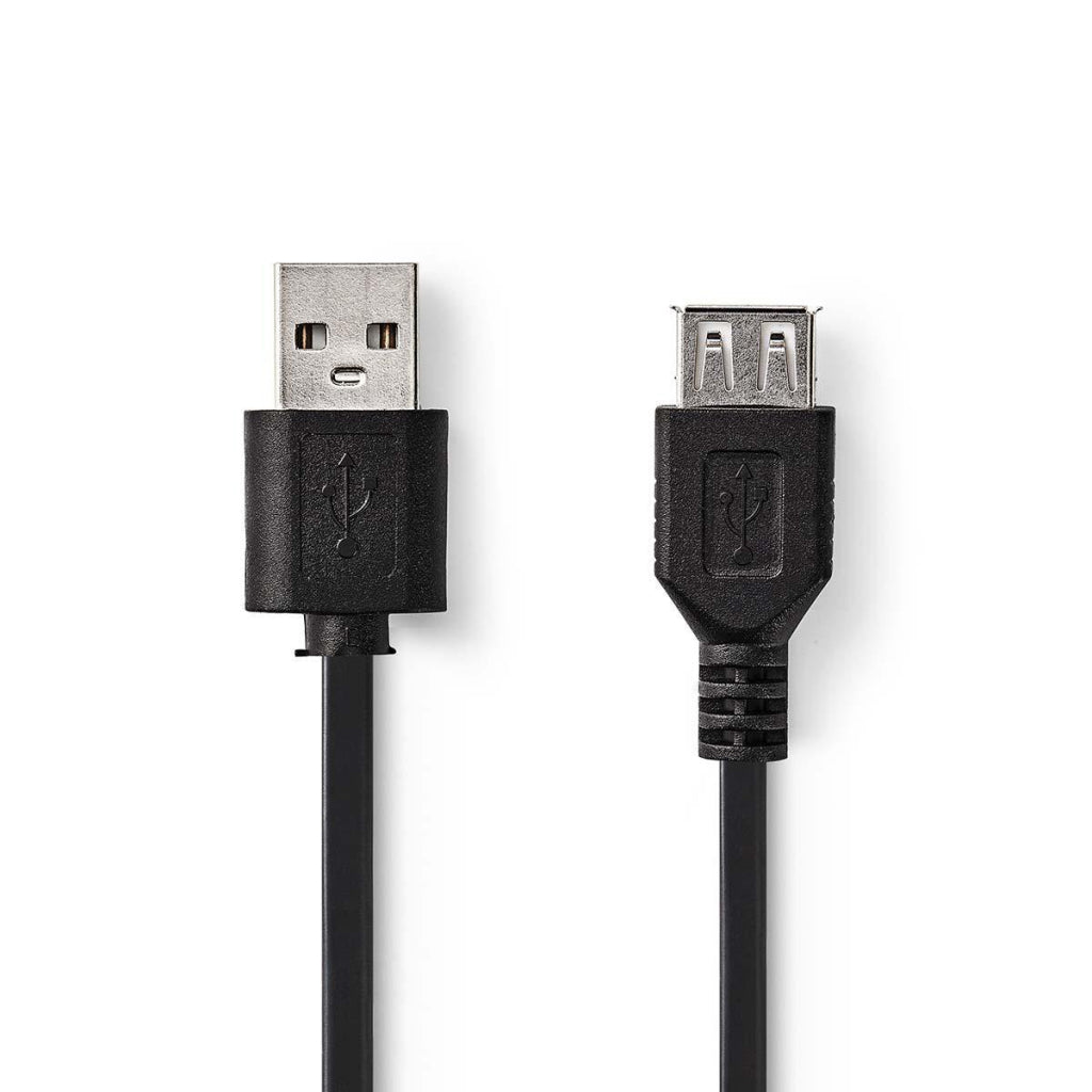 NEDIS CCGT60010BK30 CABLE USB 2.0 A USB masculino A Hembra de 3.0 m Negro