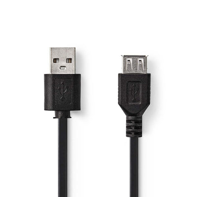 Nedis CCGT60010BK30 Cavo USB 2.0 A maschio USB A femmina 3,0 m nero