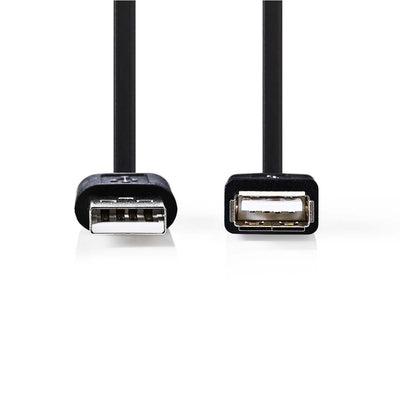 Nedis CCGT60010BK30 Cavo USB 2.0 A maschio USB A femmina 3,0 m nero