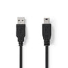 NEDIS CCGT60300BK10 CABLE USB 2.0 A MINI MINI MINI 5 PINES HOMBRO 1.0 M NEGRO
