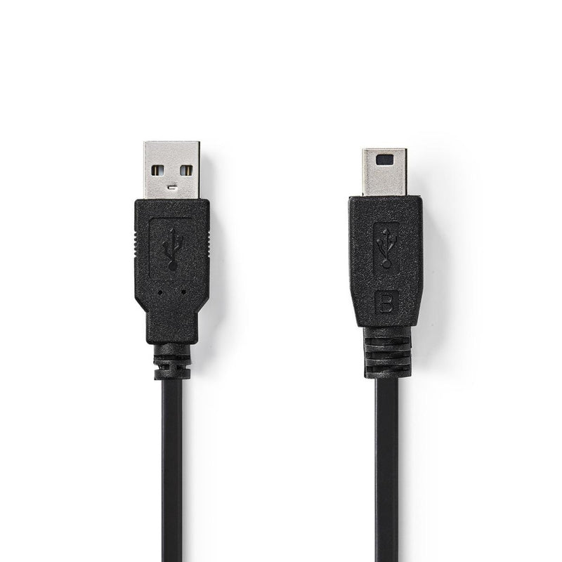 NEDIS CCGT60300BK10 CABLE USB 2.0 A MINI MINI MINI 5 PINES HOMBRO 1.0 M NEGRO