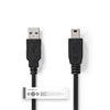 NEDIS CCGT60300BK10 CABLE USB 2.0 A MINI MINI MINI 5 PINES HOMBRO 1.0 M NEGRO