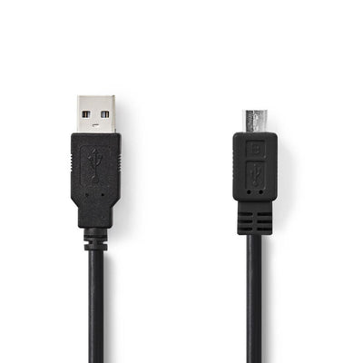 Nedis CCGT60500BK20 Cavo USB 2.0 A MICALE B MASCHIO 2,0 M nero