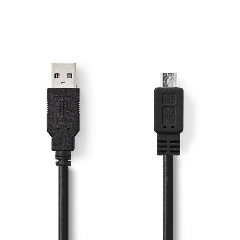 NEDIS CCGT60500BK20 CABLE USB 2.0 A MICALE B Male 2.0 m Negro