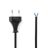 NEDIS PCGP11700BK20 Cable de alimentación Eurotekker END CABLE ABIERTO 2.0 M Negro