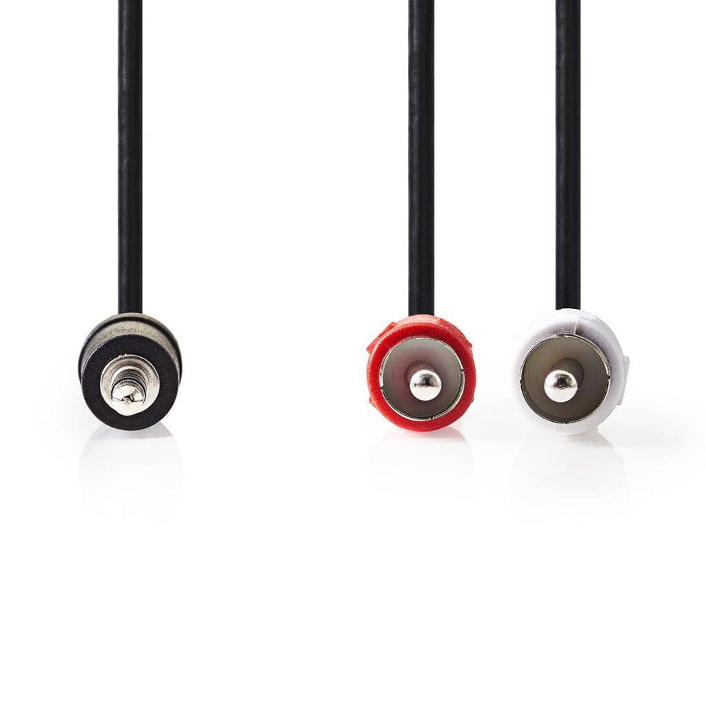 NEDIS CAGT22200BK15 Cable de audio estéreo 3.5 mm macho 2x RCA macho 1.5 m negro