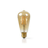 NEDIS WIFILF10GDST64 Lámpara LED Wi-Fi con filamento E27 ST64 5 W 500 LM