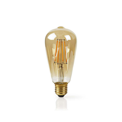 NEDIS WIFILF10GDST64 Lámpara LED Wi-Fi con filamento E27 ST64 5 W 500 LM