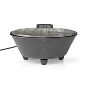 Nedis bbqe112bk elektrische barbecue rond 30 cm 1250 watt - afbeelding 3