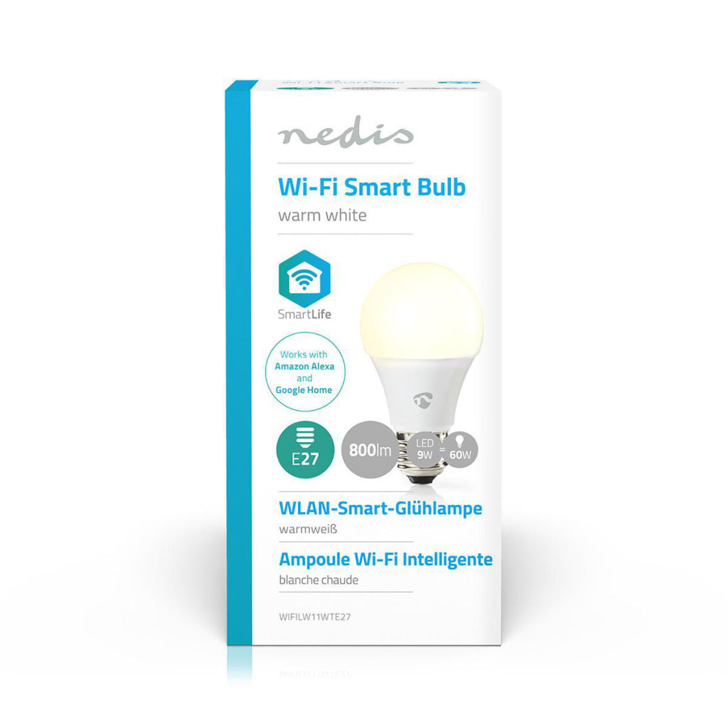 Nedis wifilw11wte27 wifi smart led bulb white white e27