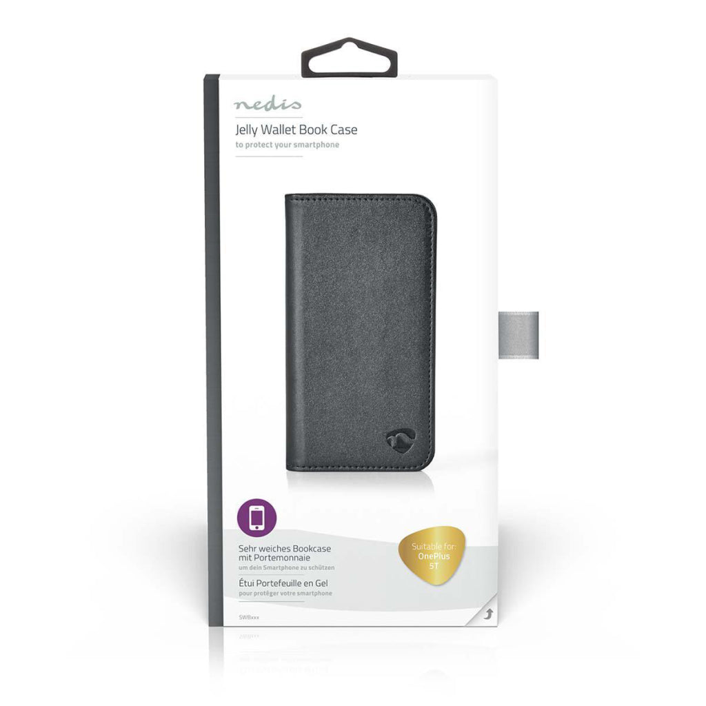 NEDIS SWB50002BK Libro de billetera para OnePlus 5t Black