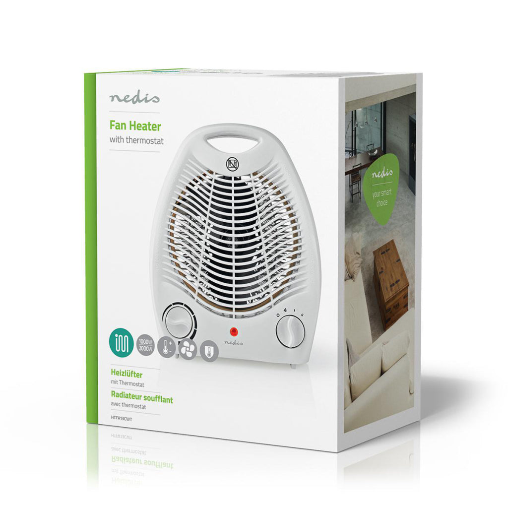 Nedis HTFA13CWT Ventilatore STANDA 2000 W Termostato