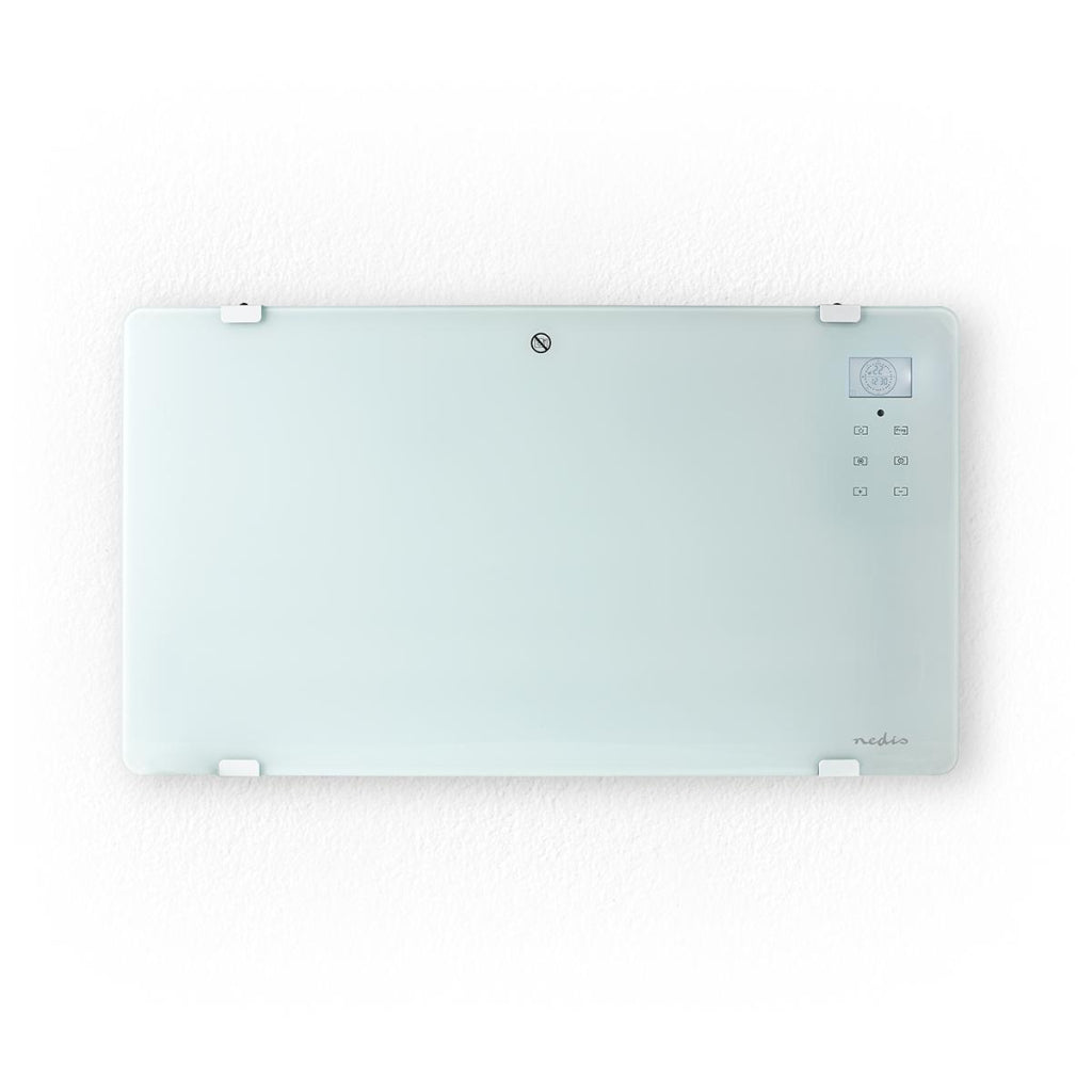Nedis wifihtpl20fwt estufa de convector inteligente con panel frontal de vidrio de termostato Wi-Fi 2000 W White