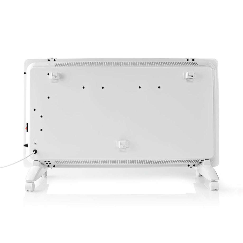Nedis wifihtpl20fwt estufa de convector inteligente con panel frontal de vidrio de termostato Wi-Fi 2000 W White