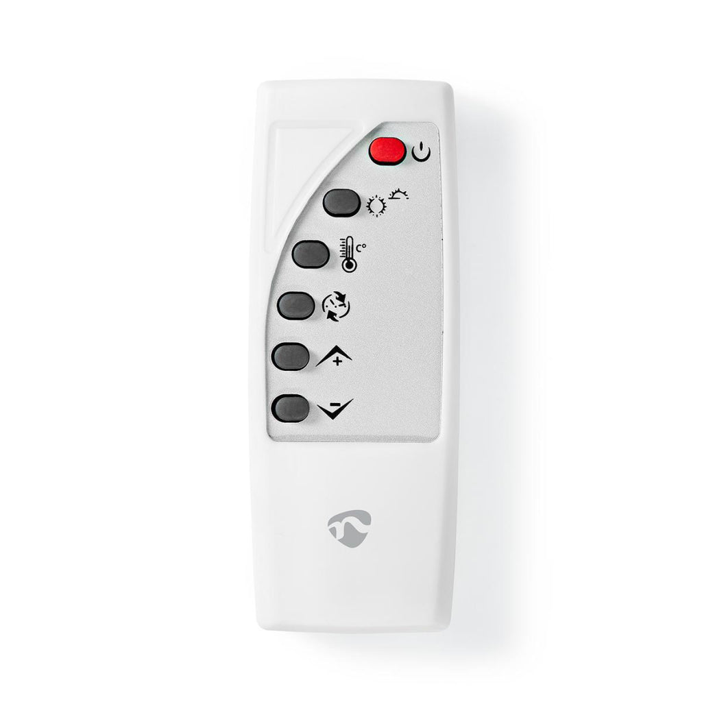 Nedis wifihtpl20fwt estufa de convector inteligente con panel frontal de vidrio de termostato Wi-Fi 2000 W White