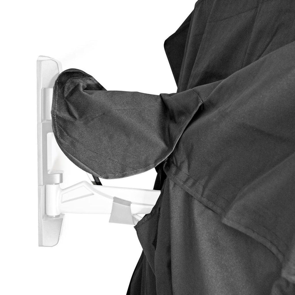 Coperchio di protezione TV NEDIS TVOC5052BK per esterno 50 52 Vesto Oxford in tessuto Oxford Scomparto separato per remoto Nero