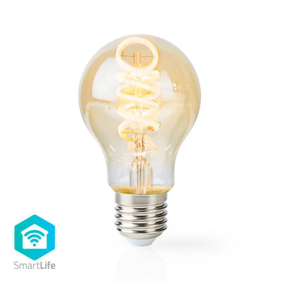 Nedis wifilt10gda60 wi-fi cálida a la lámpara de relleno LED blanca fría girada E27 A60 5.5 W 350 LM