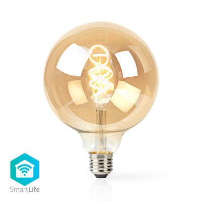 Nedis wifilt10gdg125 wi-fi calentado a frío LED de LED blanco girado E27 G125 5.5 W 350 lm