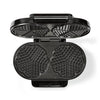 NEDIS KAWP110FBK Doble Waffle Iron 2x 14 cm 1200 W Negro