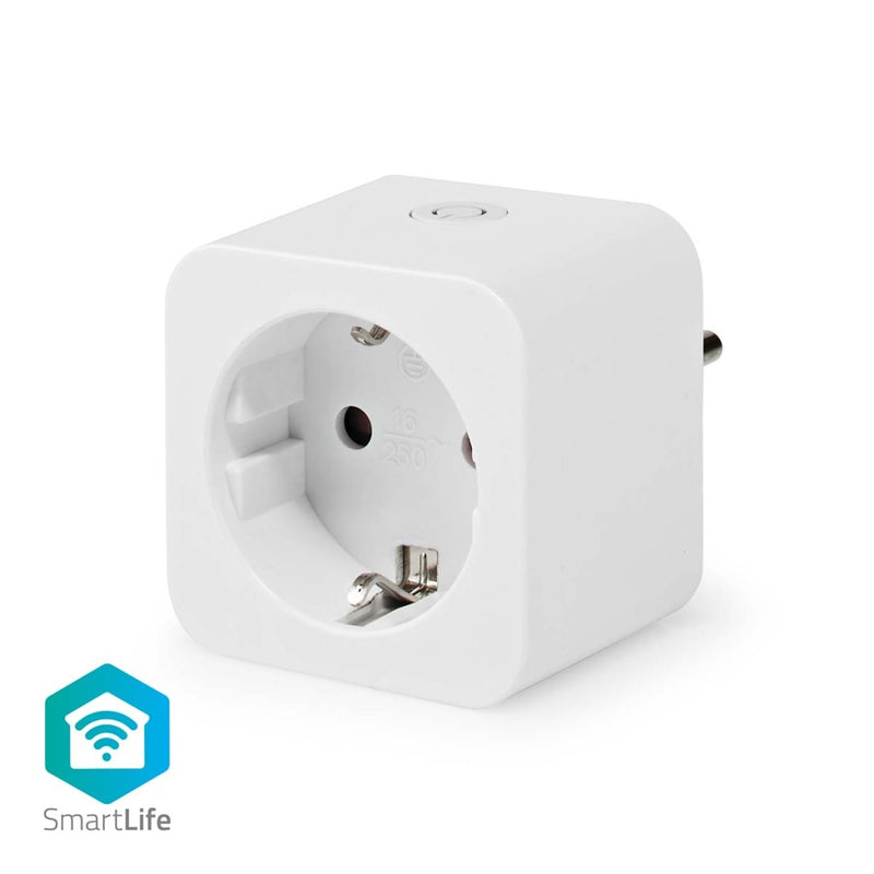 Nedis wifip131fwt smartlife plug wi -fi 1 pezzi 3680 w type f (CEE 7 3) -10 45 ° C Android iOS bianco