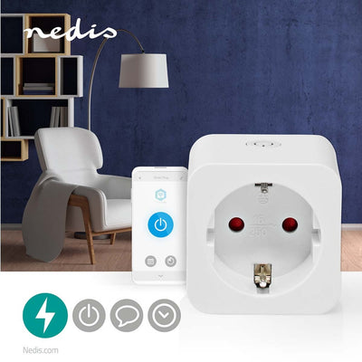 Nedis wifip131fwt smartlife plug wi -fi 1 pezzi 3680 w type f (CEE 7 3) -10 45 ° C Android iOS bianco