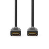 Nedis cvgp35000bk50 hdmi trade; kabel hdmi trade; connector hdmi trade; connector 8k@60hz earc verguld 5.00 m pvc zwart polybag