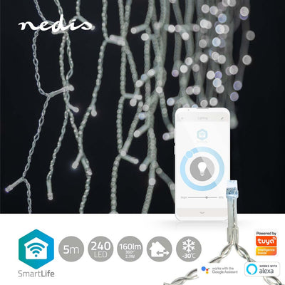 Nedis Wifilxc03w250 SmartLife Gel di ghiaccio gelido a LED Wi-Fi White 240 LED #039; iOS
