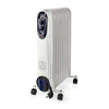 Nedis htoi30wt11 mobiele olieradiator 1000 1500 2500 w 11 vinnen instelbare thermostaat 3 warmte standen omvalpreventie wit