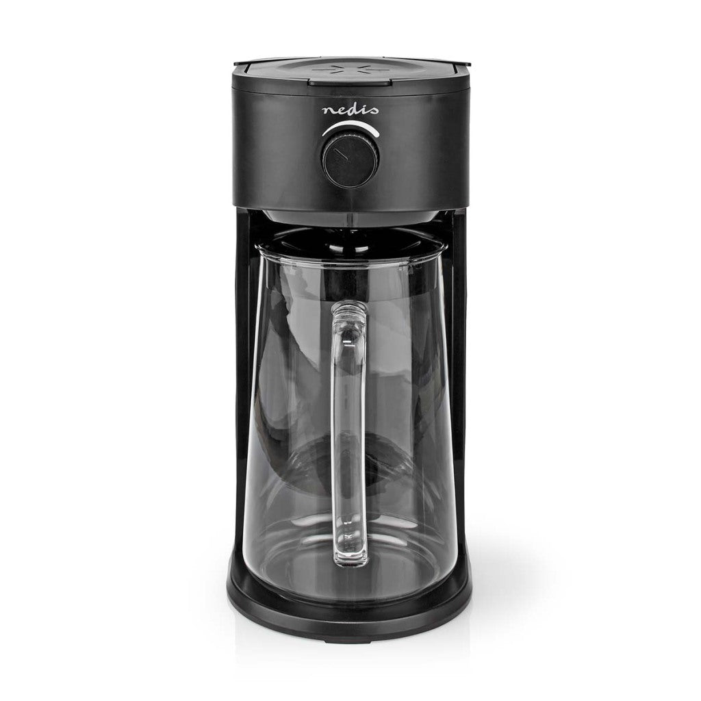Nedis kaicm200fbk gelato caffettiere da tè da tè da tè caffè 2,5 l 6 tazze di nero
