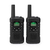 Nedis wltk0610bk walkie talkie set 2 handsets tot 6 frequentiekanalen: 8 vox tot 3 uur koptelefoonoutput 2 headsets zwart